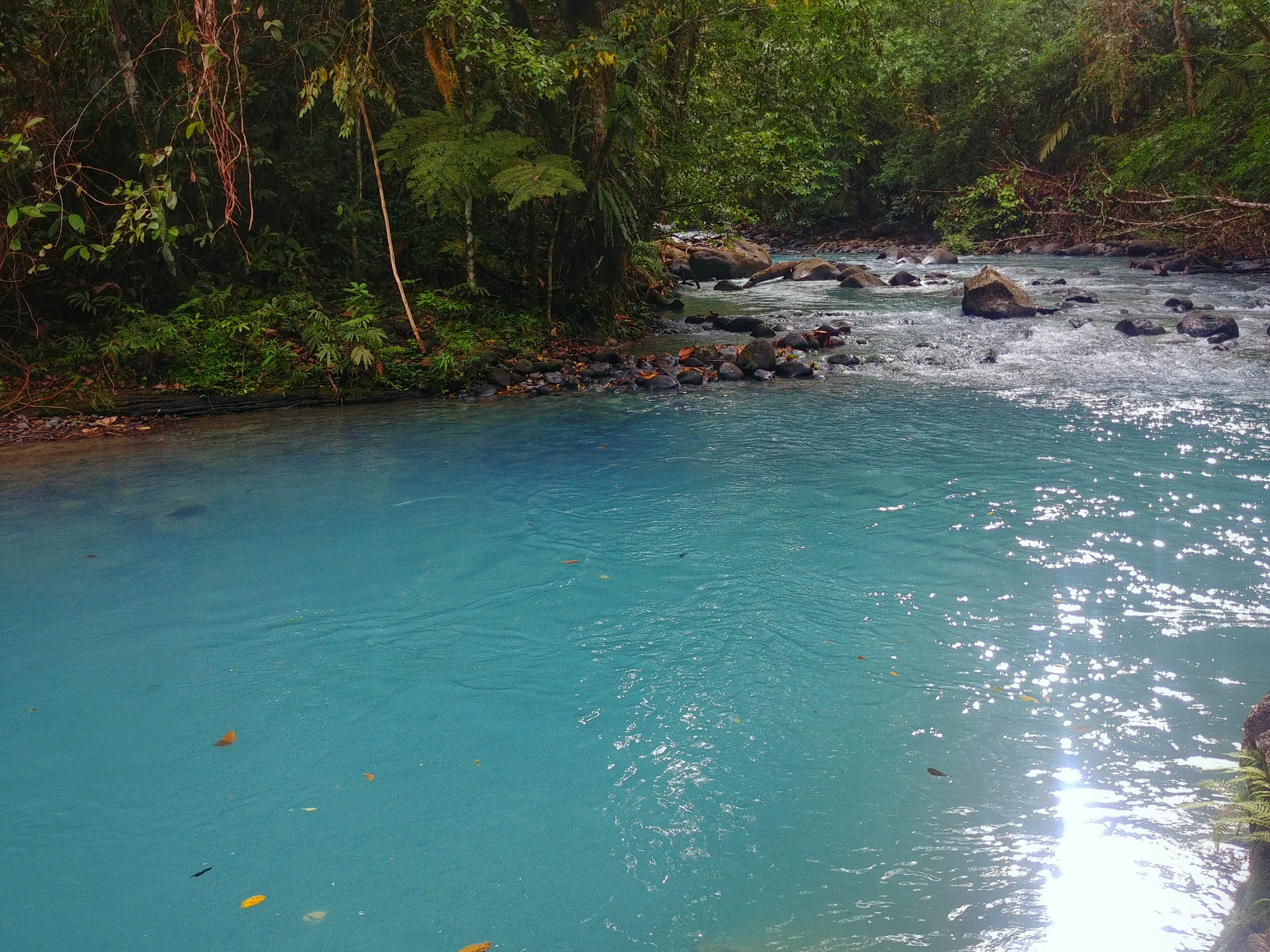 Fleuve Céleste Rio Celeste au Costa Rica voyage Rivière Céleste