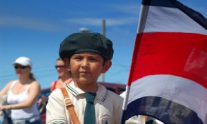 indépendance du costa rica voyage enfant drapeau fête