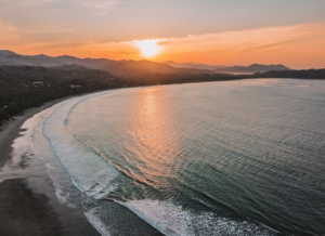 Plage de Samara vue d'en haut